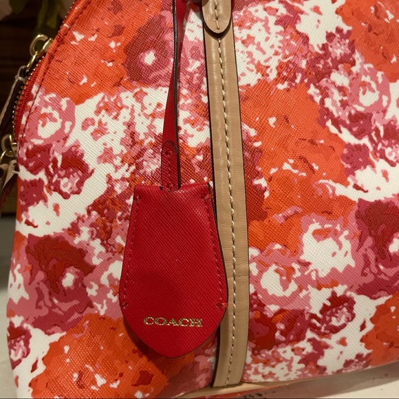 SALE! Coach Peyton Floral Cora Domed Shoulder Bag Satchel NWOT - Picture 4 of 13